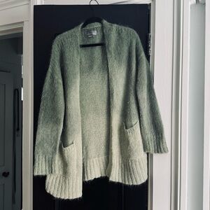 Anthropologie Sage Green alpaca  Knit Cardigan